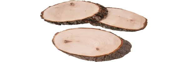 Erlenholzscheiben-oval