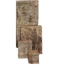 Birkenplatten 10x10cm (natur) 8 Stück