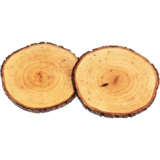 Lackierte Baumscheibe aus Erlenholz ca.30-34 x 2,5-3cm